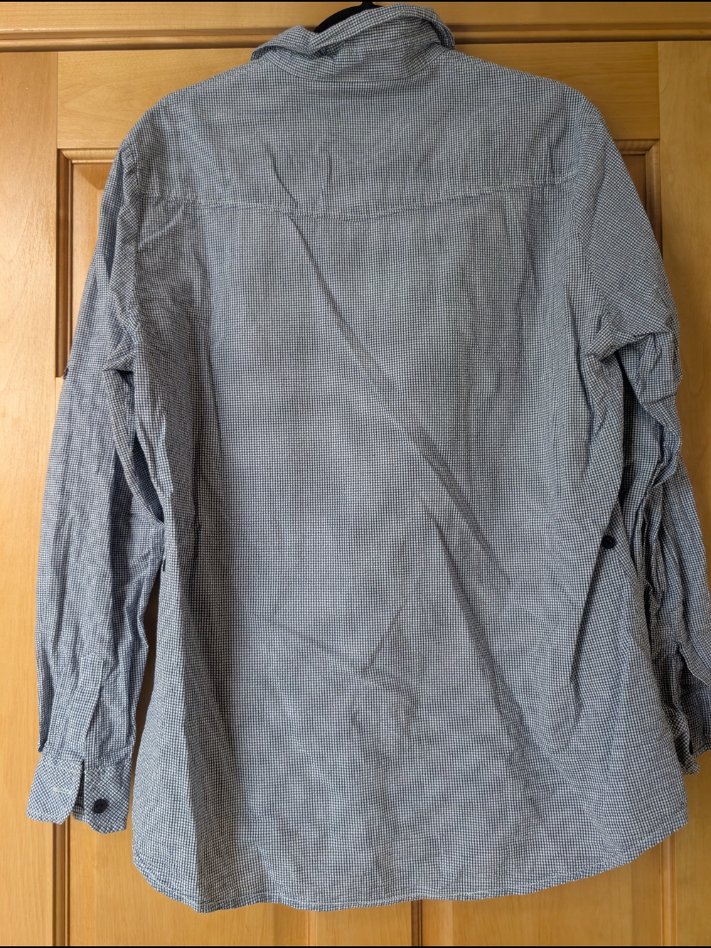 Matchstick Blue & White Mini-Check Button Front Shirt - Picture 8 of 10